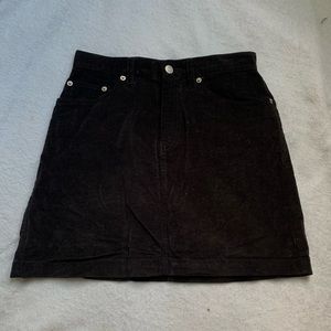 The Limited Black Velvet Black Skirt - Size 2